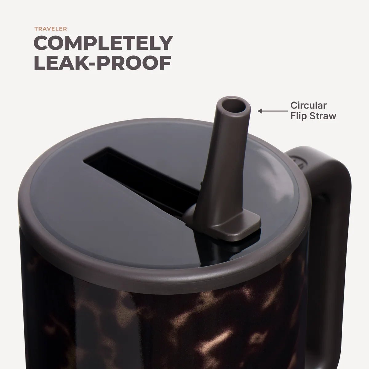 HydroJug 40 oz Traveler - Mocha Tortoise - The Nines