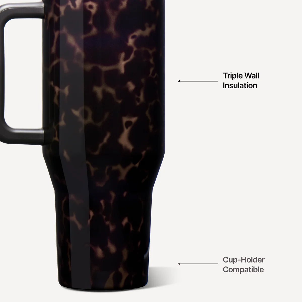 HydroJug 40 oz Traveler - Mocha Tortoise - The Nines