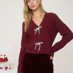 Jewel Bow Cardigan - FINAL SALE! - The Nines
