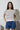 Navy Striped Button Sweater Top - The Nines