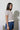 Navy Striped Button Sweater Top - The Nines