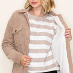 Sherpa Lined Corduroy Shacket - 3 Colors! - The Nines