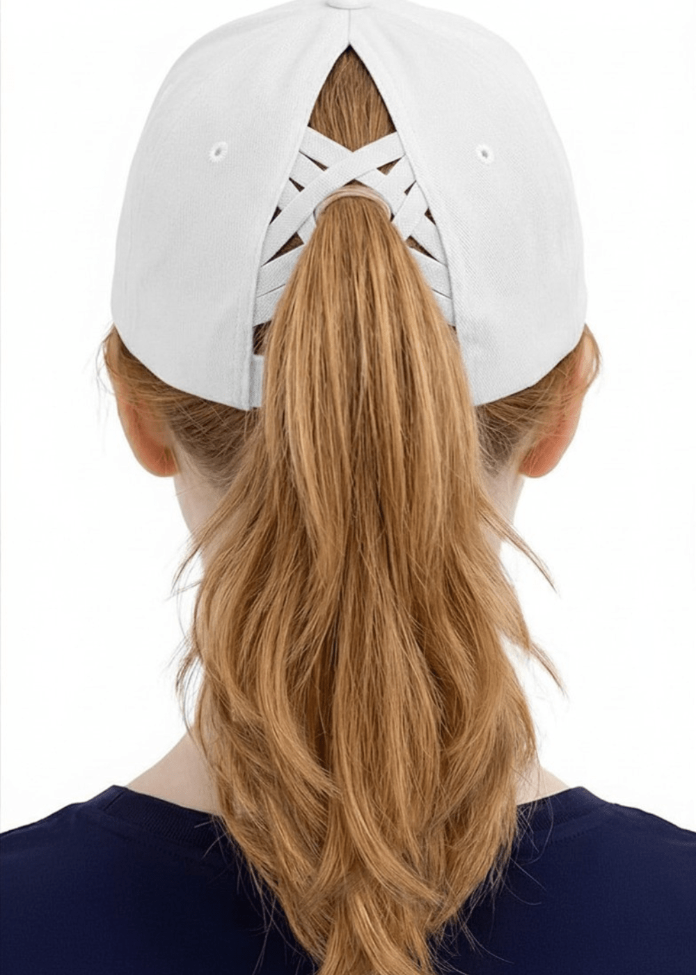 Floral USA Criss Cross White Hat - The Nines