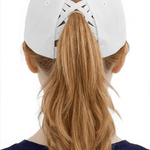 Floral USA Criss Cross White Hat - The Nines