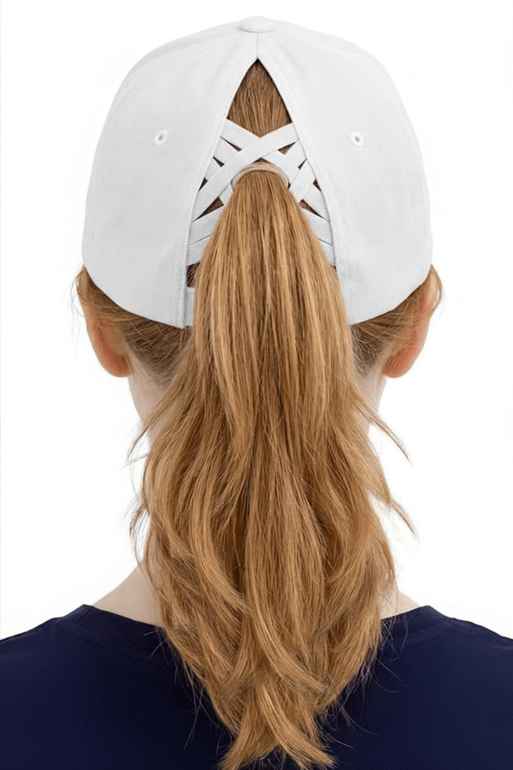 Floral USA Criss Cross White Hat - The Nines