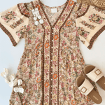 Boho Blossom Button Dress - 2 colors! - The Nines