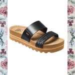 Reef Cushion Vista Hi Slide Sandal - Black - The Nines
