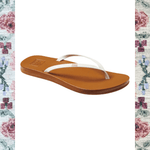 Reef Cushion Slim Flip Flop Sandal - White - The Nines