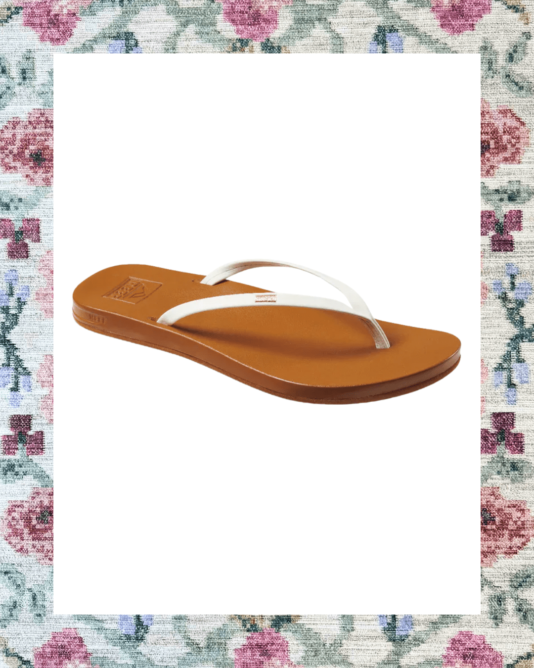 Reef Cushion Slim Flip Flop Sandal - White - The Nines