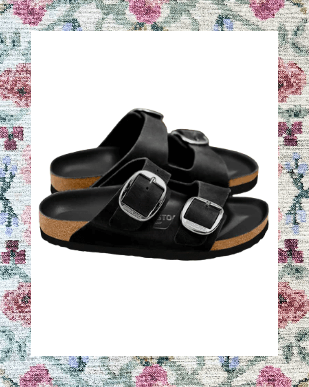 Birkenstock Arizonia Big Buckle Sandal - Black - The Nines