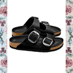 Birkenstock Arizonia Big Buckle Sandal - Black - The Nines