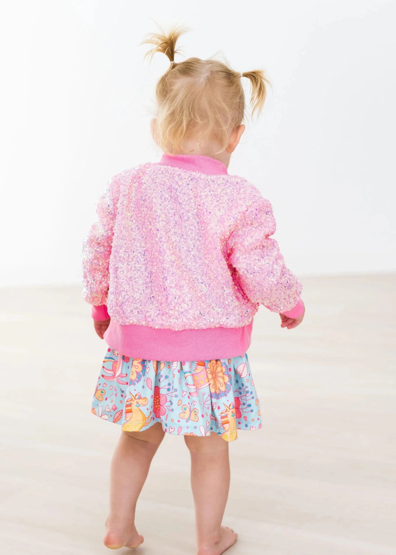 Bubblegum Pink Sequin Jacket - The Nines