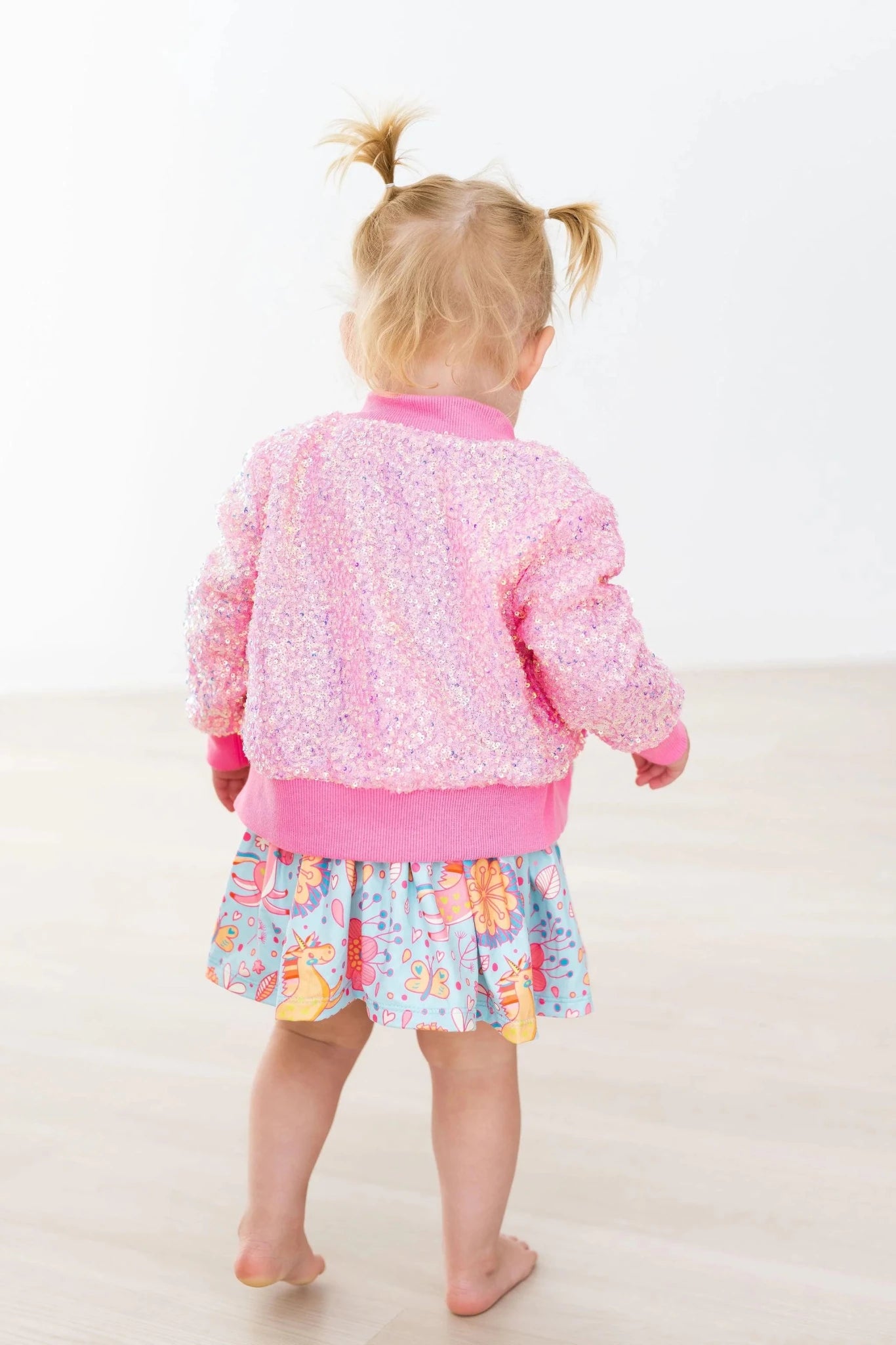 Bubblegum Pink Sequin Jacket - The Nines