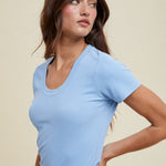 Basic Scoop Neck Top - The Nines