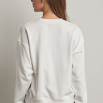 Patched Sailboat Off White & Blue Sweatshirt - The Nines