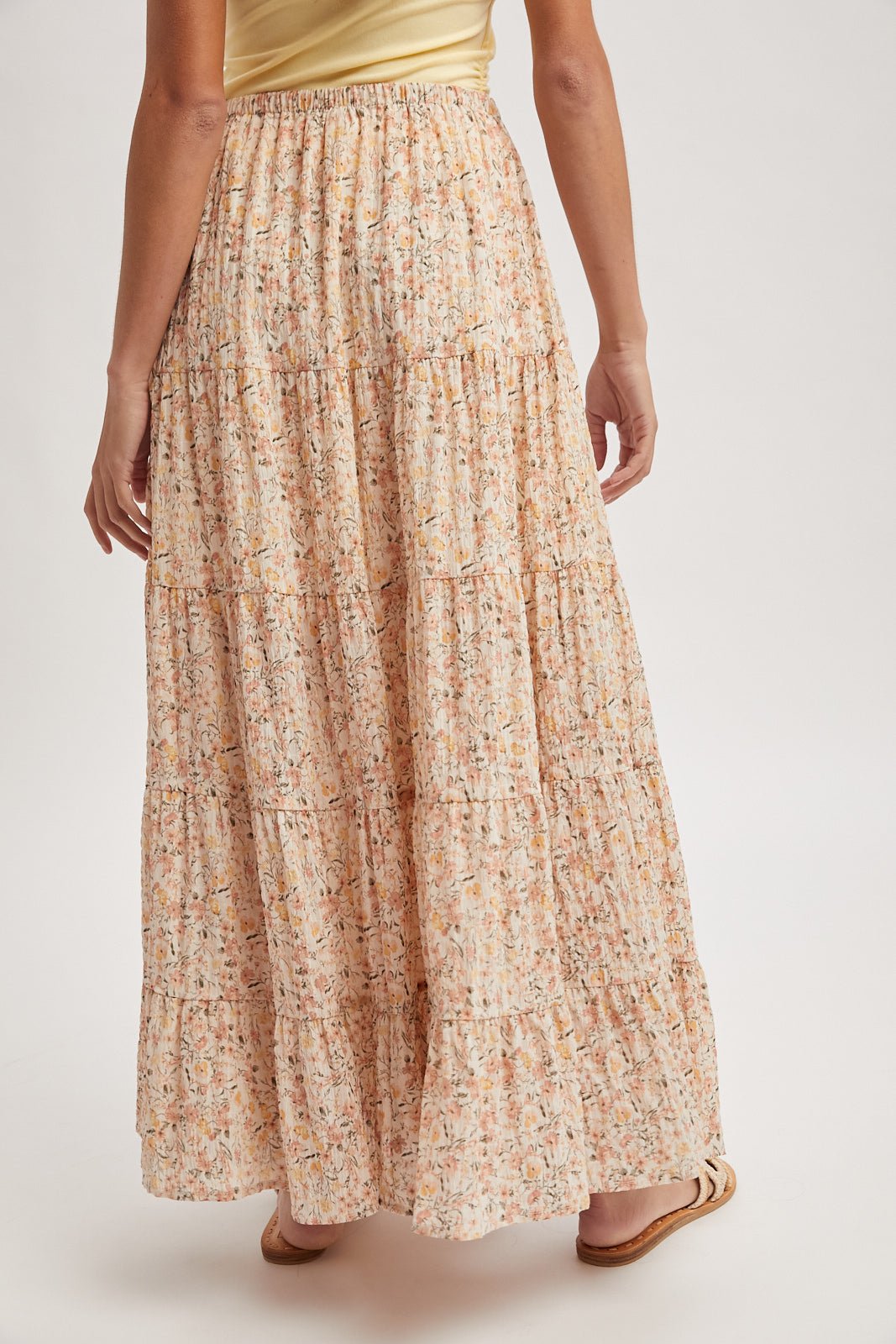 Ivory Ditsy Floral Skirt - The Nines