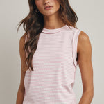 Striped Raw Edge Knit Tank - 4 Colors! - The Nines