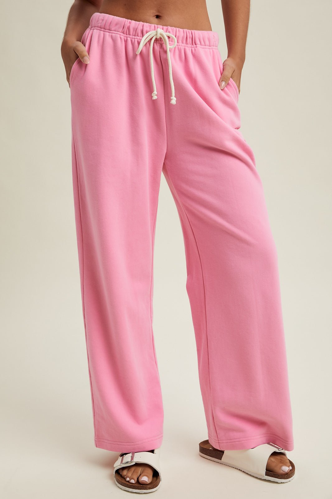 Punch Drawstring Knit Pants - The Nines