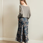 Layered Sweater Top Satin Dress - The Nines