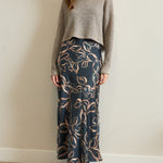 Layered Sweater Top Satin Dress - The Nines