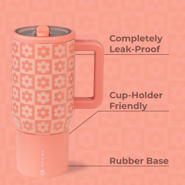 HydroJug 20 oz Traveler - Daisy Checkers - The Nines