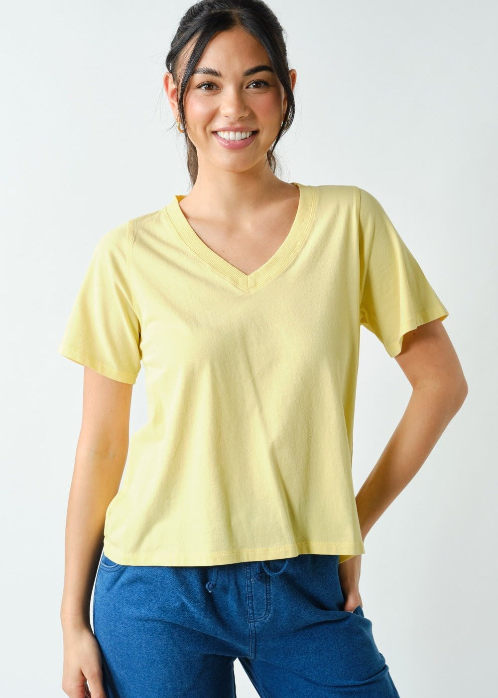 Pima Cotton V - neck Tees - 3 colors! - The Nines