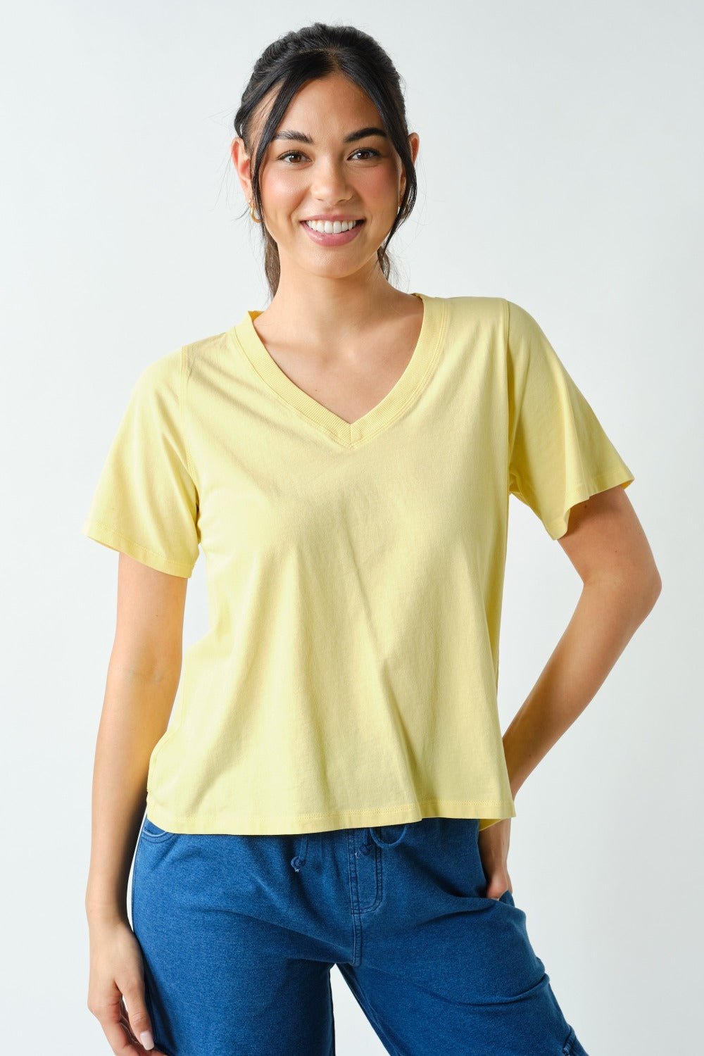 Pima Cotton V - neck Tees - 3 colors! - The Nines