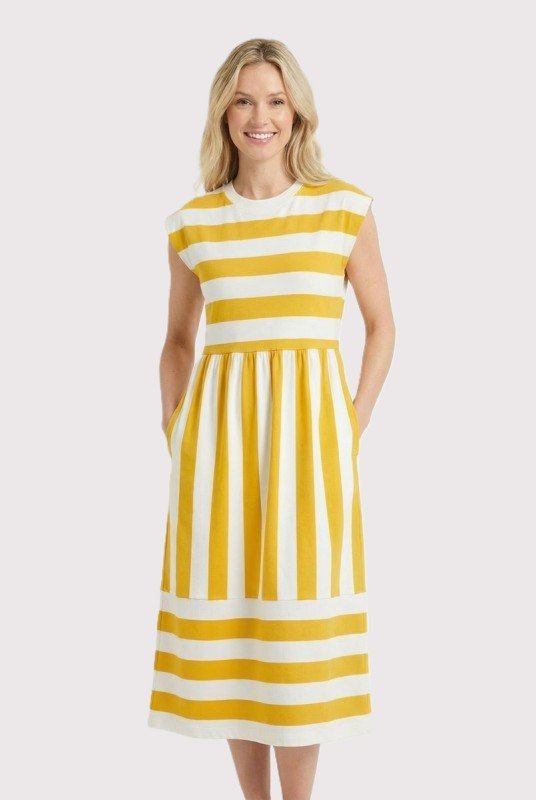 Ruby Striped Pocket Midi Dress - 2 colors! - The Nines