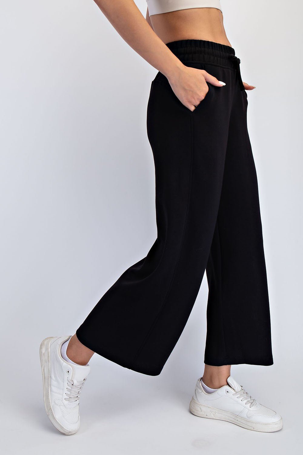 Scuba Cropped Wide Leg - 3 Colors! - The Nines