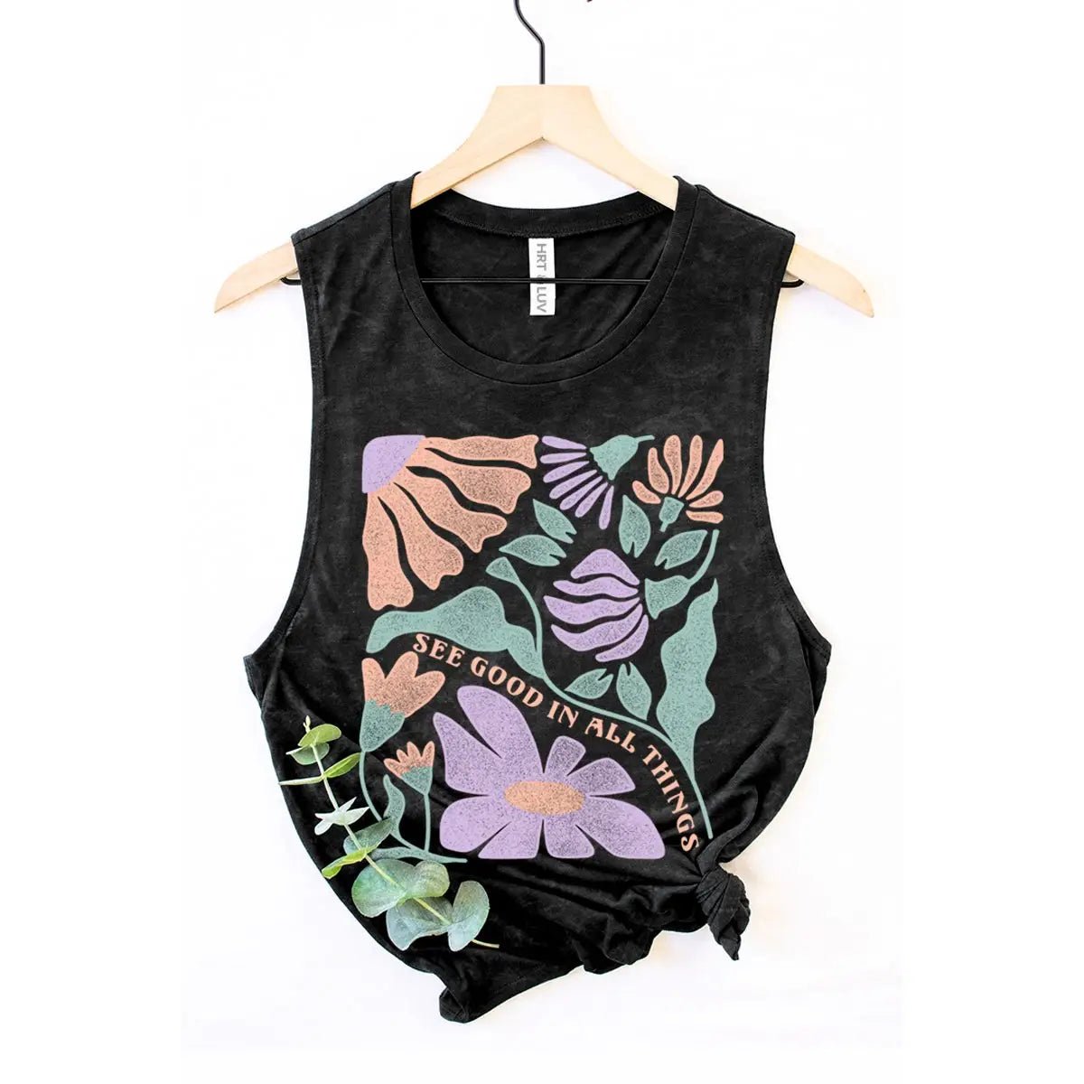 "See The Good In All Things" Mineral Wash Tank - The Nines