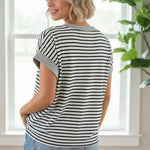 Terry Striped Top - 2 Colors! - The Nines