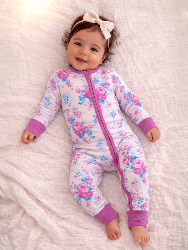 2 - Way Zip Romper - Garden Secrets - The Nines