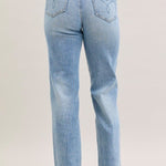 Judy Blue Mr Rigid Straight Medium Blue - 2 Lengths - The Nines