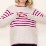 Pop of Color Magenta Sweater - The Nines