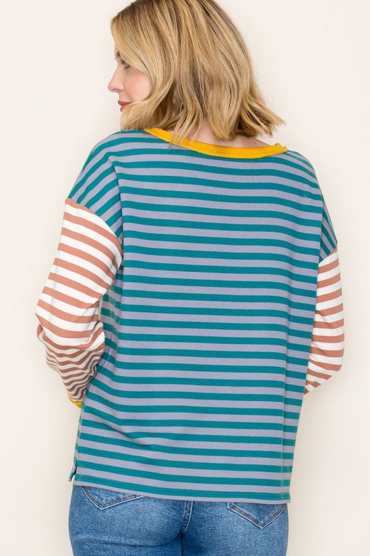 Jade French Terry Pullover - The Nines