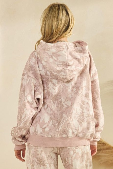Pink Camo Fleece Hoodie - The Nines