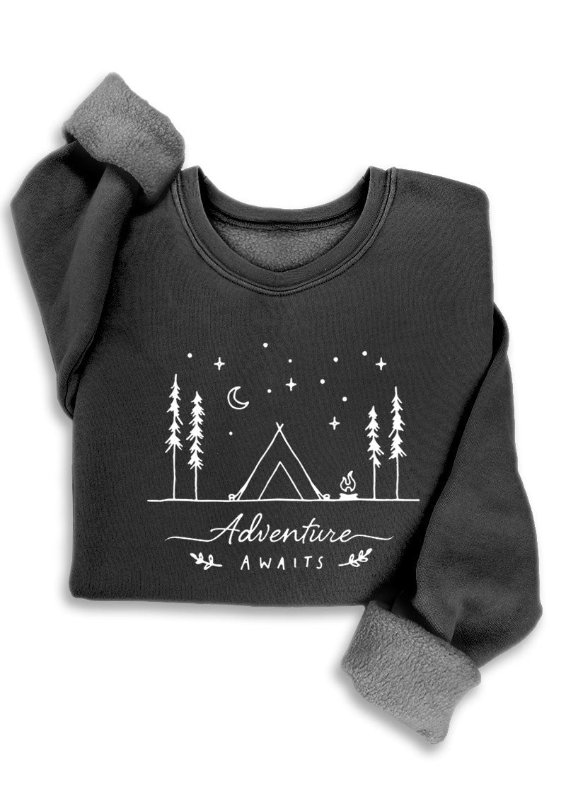 "Adventure Awaits" Sweatshirt - The Nines