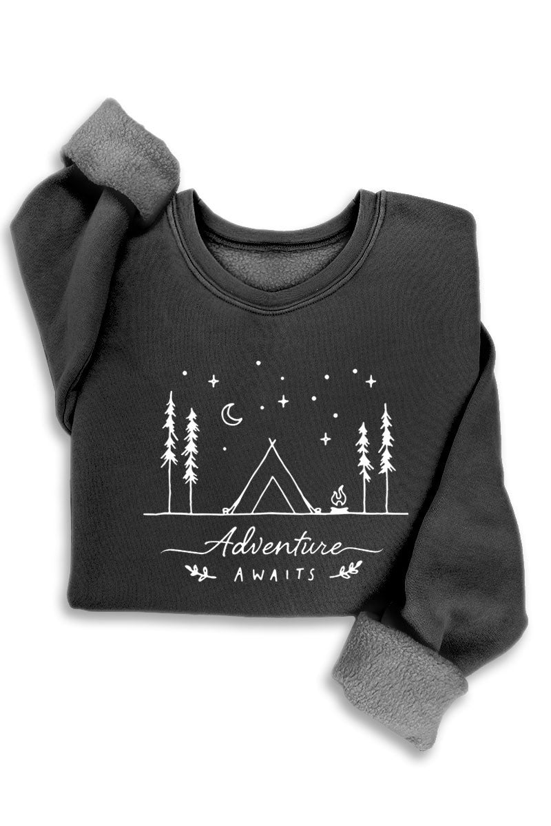 "Adventure Awaits" Sweatshirt - The Nines