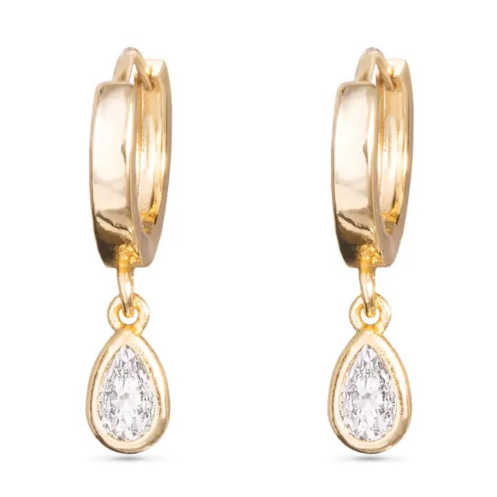 Teardrop Huggie Earrings - The Nines