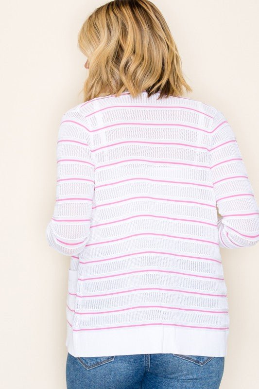 Pointelle Cardigan - 2 Colors! - The Nines