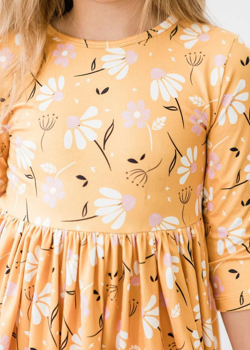 Dandelions In Fall Twirl Dress - The Nines