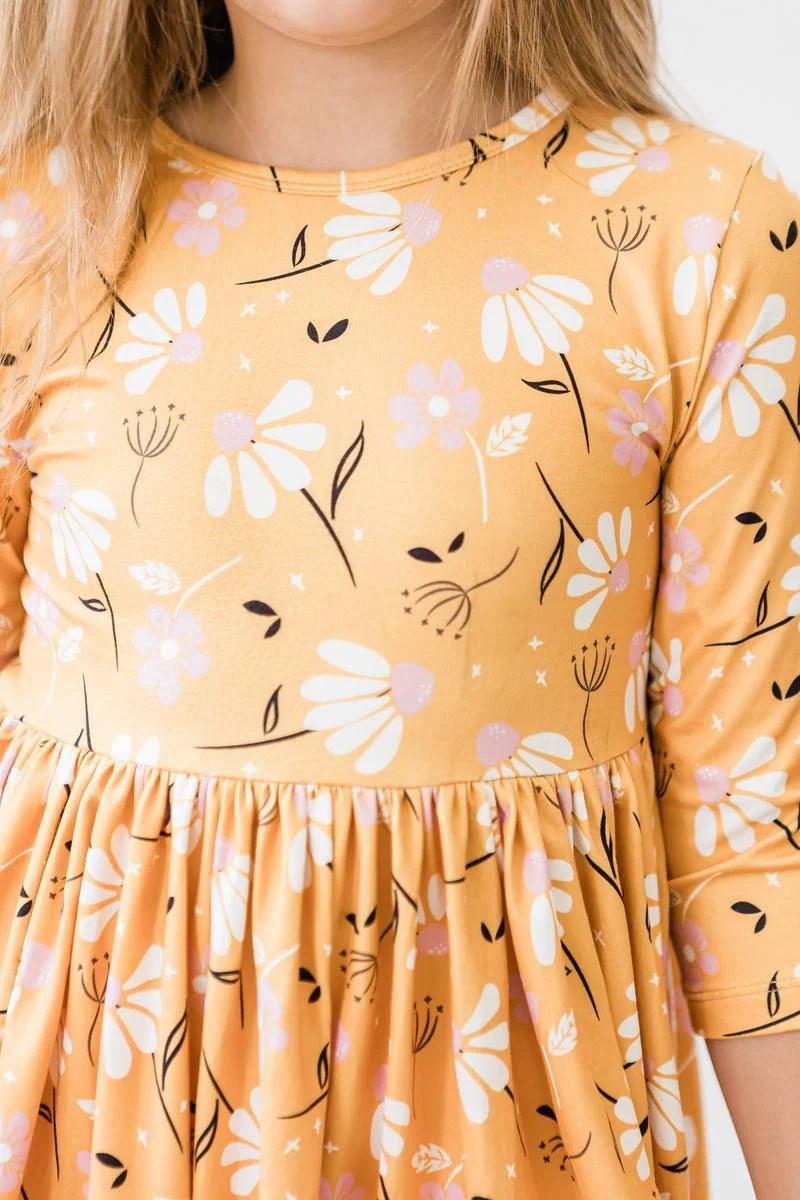 Dandelions In Fall Twirl Dress - The Nines