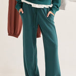 High Waist Wide Leg Sweatpants - 2 Colors! - The Nines