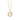 Round Flutter Necklace - Gold - The Nines