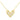 Gold Heart Necklace with Baguette - The Nines