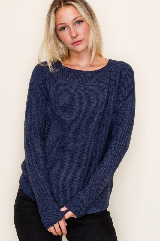 Textured Waffle Long Sleeve - 3 Colors! - The Nines