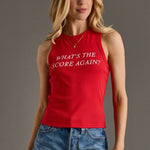 What's The Score Red Tank - The Nines