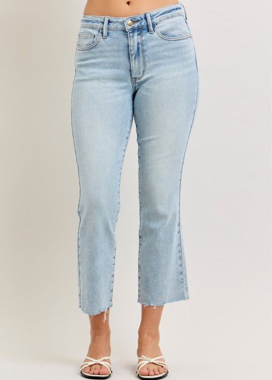 Judy Blue Mr Kick Flare W/ Raw Hem - The Nines