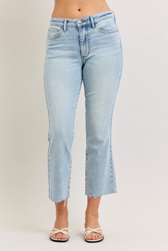 Judy Blue Mr Kick Flare W/ Raw Hem - The Nines