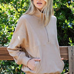 Rae Mode Brushed Quarter Zip Top - 3 Colors! - The Nines